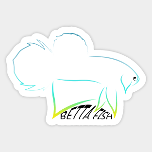 06 - Betta Fish Sticker